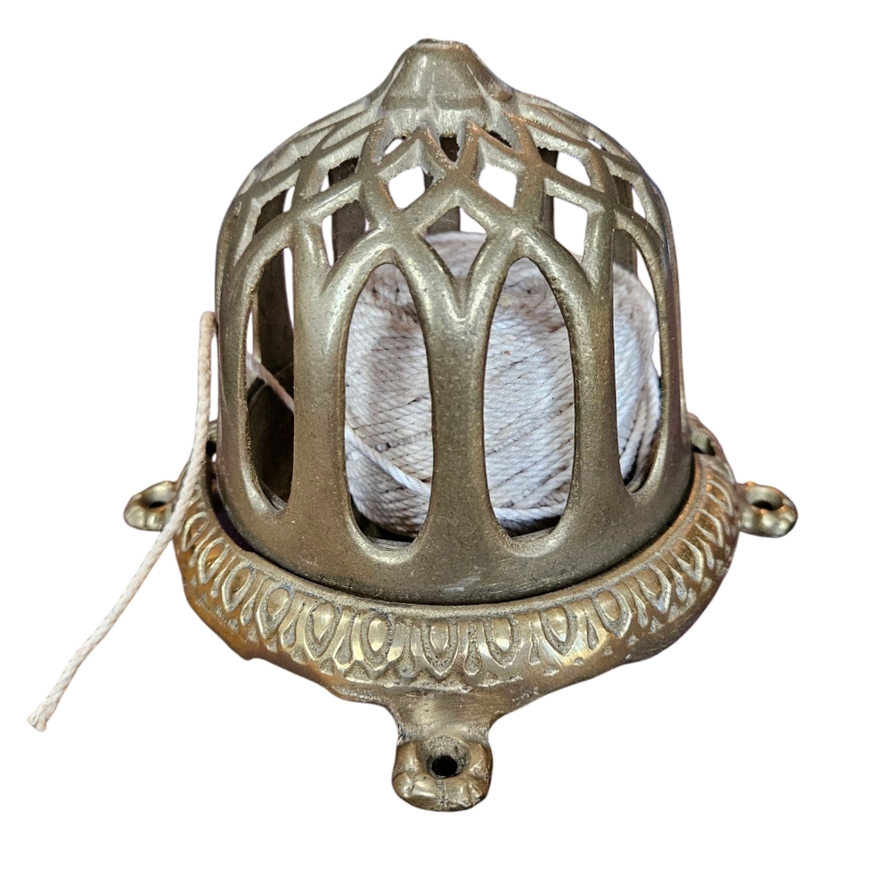 Antique Brass String Holder